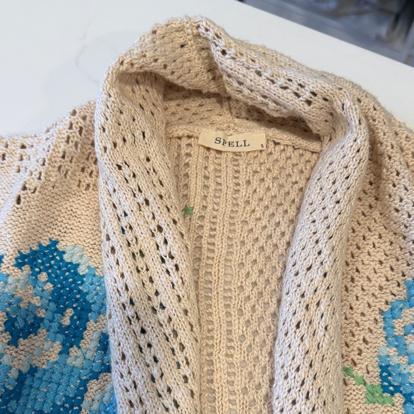 NWOT Spell And The Gypsy Collective Coastal Granny Sweater Cardigan S - Picture 5 of 8